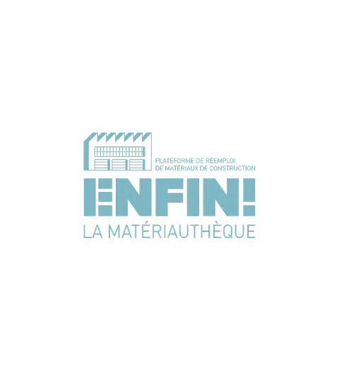 logo enfin r&eacute;emploi : Enfin ! R&eacute;emploi agit pour d&eacute;velopper le r&eacute;emploi des mat&eacute;riaux de construction en Savoie.